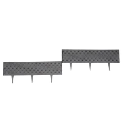 Rasenkante Rattanoptik anthrazit 50er Set