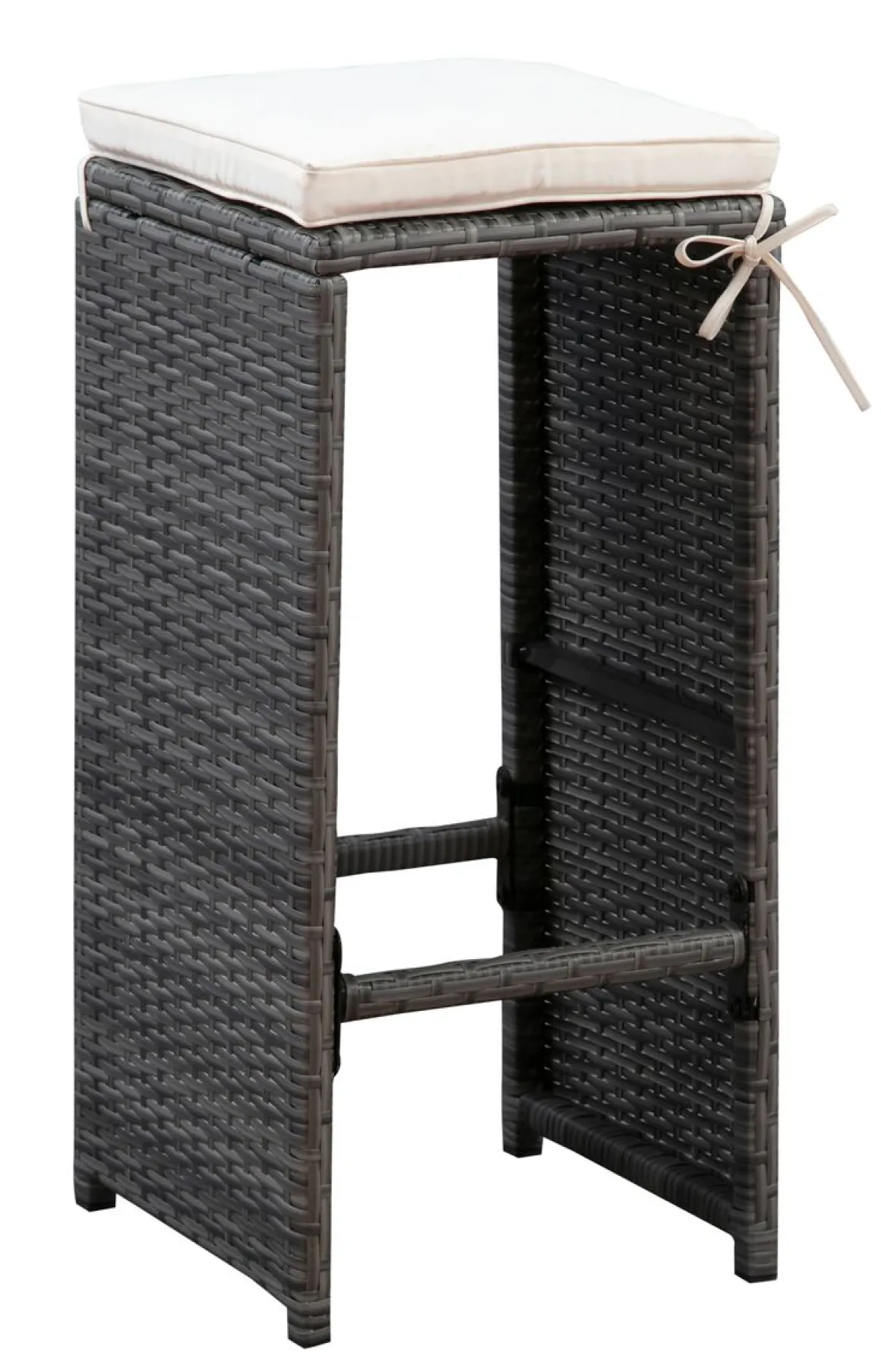 Rattan Bar Set ANDORRA grau