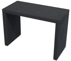 Rattan Bar Set GRANADA schwarz/weiss