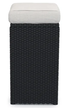 Rattan Bar Set GRANADA schwarz/weiss