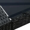 Rattan Bar Set MODENA schwarz