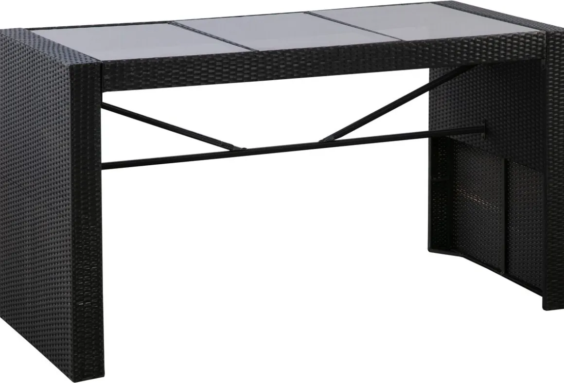 Rattan Bar Set MODENA schwarz