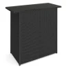 Rattan Bartheke MILANO schwarz