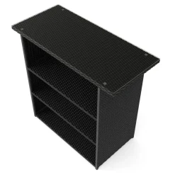 Rattan Bartheke MILANO schwarz