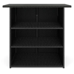 Rattan Bartheke MILANO schwarz