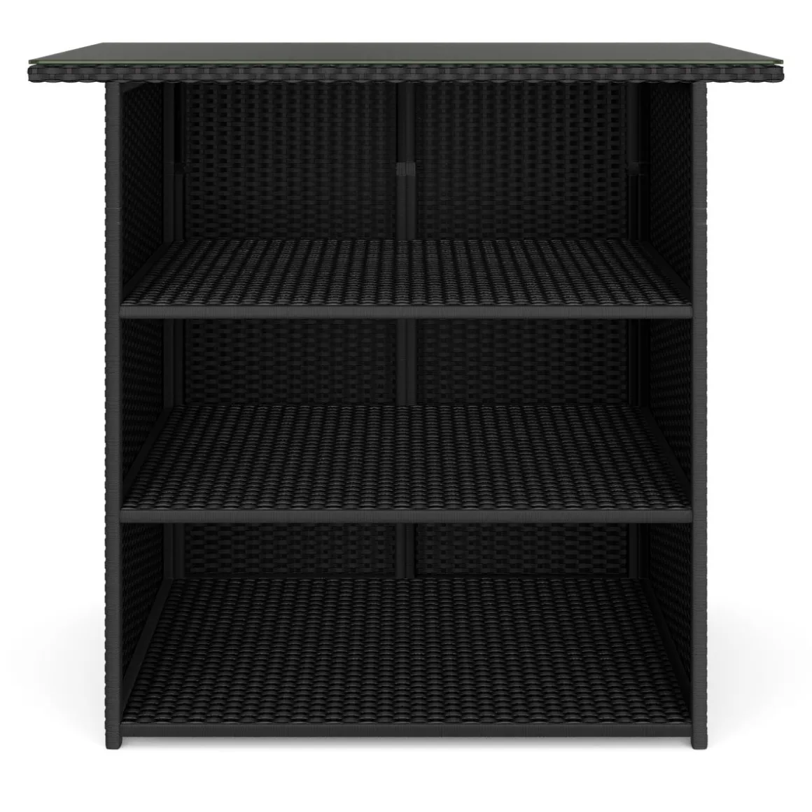 Rattan Bartheke MILANO schwarz