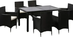 Rattangarnitur SIENA 1 Tisch und 6 Stühle