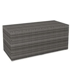 Rattan Kissenbox SINA 190 x 85 x 85 cm grau