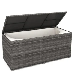 Rattan Kissenbox SINA 190 x 85 x 85 cm grau