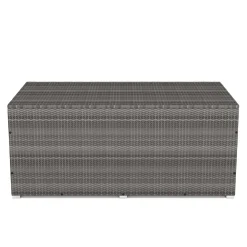 Rattan Kissenbox SINA 190 x 85 x 85 cm grau