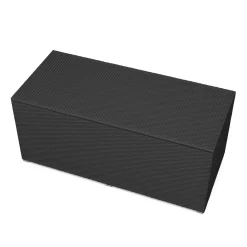 Rattan Kissenbox SINA 190 x 85 x 85 cm schwarz