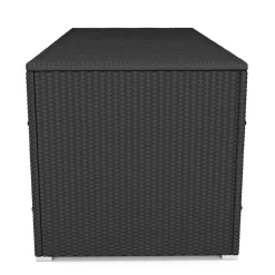 Rattan Kissenbox SINA 190 x 85 x 85 cm schwarz