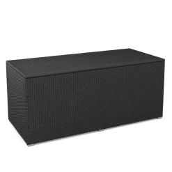 Rattan Kissenbox SINA 190 x 85 x 85 cm schwarz