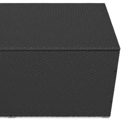 Rattan Kissenbox SINA 190 x 85 x 85 cm schwarz