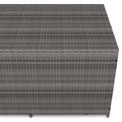 Rattan Kissenbox ZOE 150 x 80 x 85 cm grau