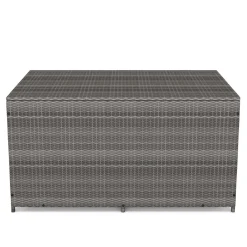 Rattan Kissenbox ZOE 150 x 80 x 85 cm grau