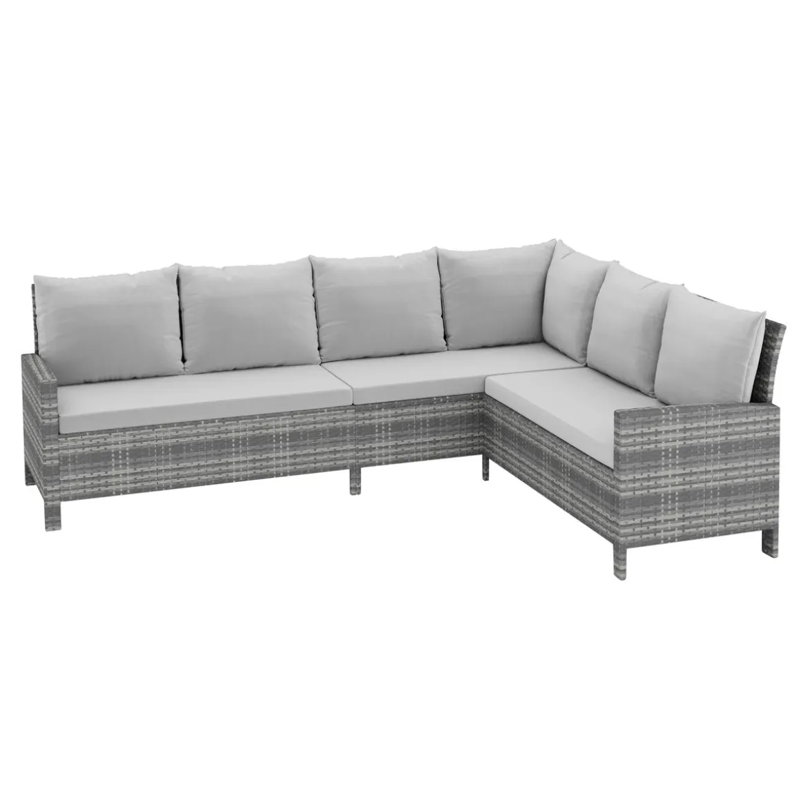 Rattanlounge ADRIANUS grau