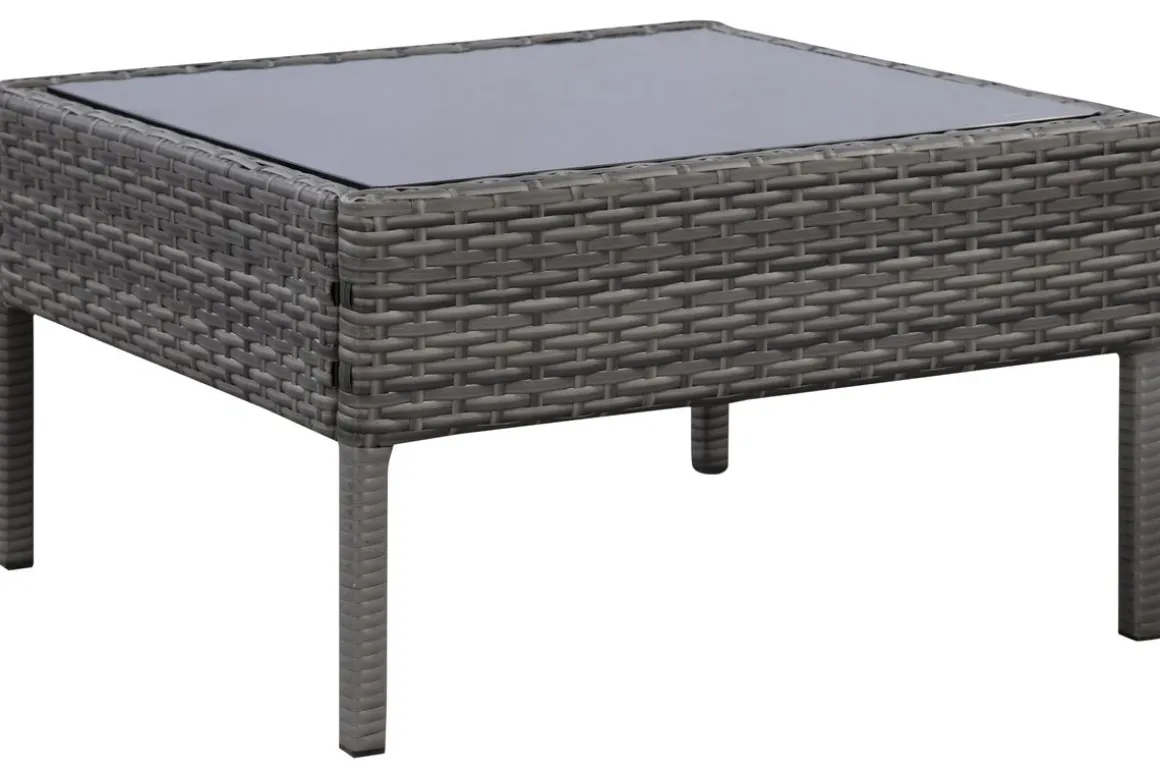 Rattanlounge BARI grau/beige