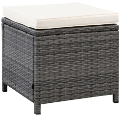 Rattanlounge CANNES grau/beige