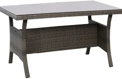 Rattanlounge CANNES grau/beige