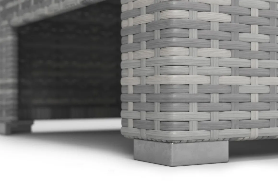 Rattanlounge COMO grau/anthrazit