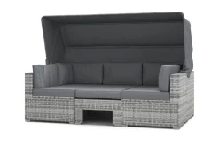 Rattanlounge COMO grau/anthrazit