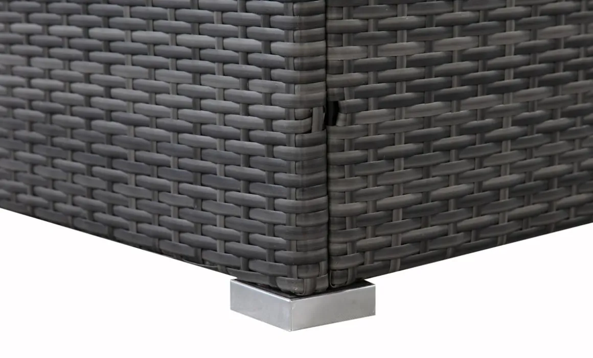 Rattanlounge FARO grau/beige
