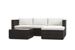 Rattanlounge MALIBU braun/beige