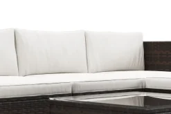Rattanlounge MALIBU braun/beige