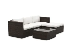 Rattanlounge MALIBU braun/beige