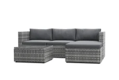 Rattanlounge MALIBU grau/anthrazit