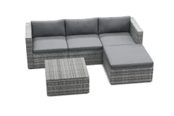 Rattanlounge MALIBU grau/anthrazit