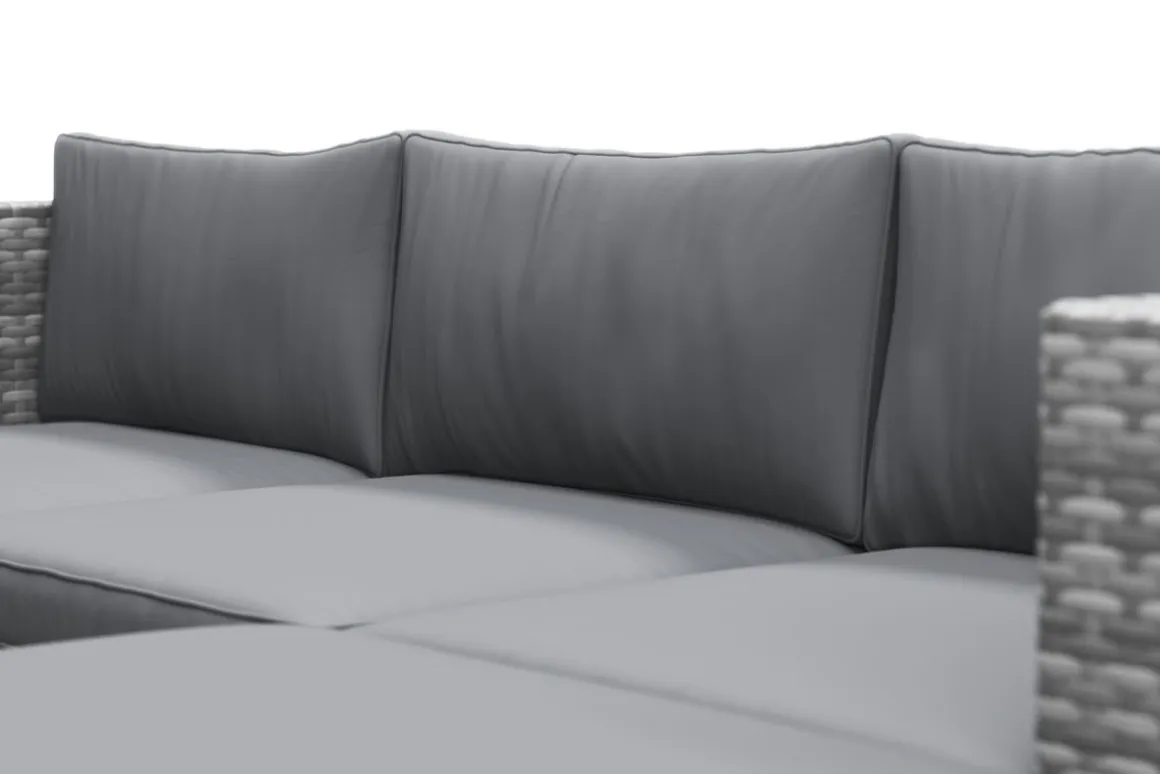 Rattanlounge MALIBU grau/anthrazit