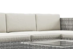 Rattanlounge MALIBU grau/beige