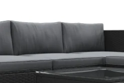 Rattanlounge MALIBU schwarz/anthrazit