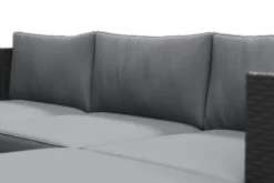 Rattanlounge MALIBU schwarz/anthrazit