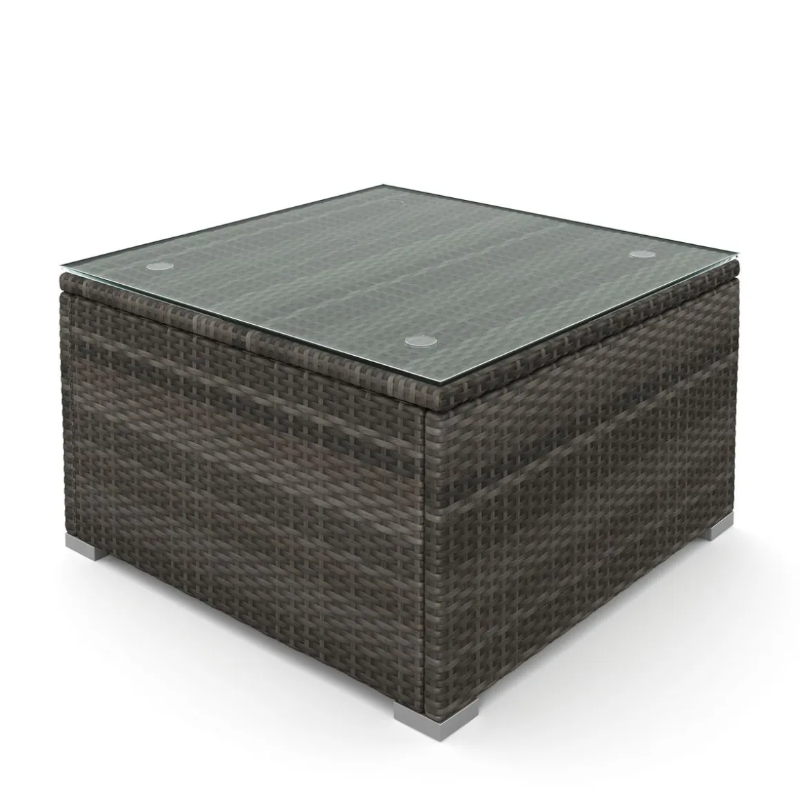 Rattanlounge MILOS grau/beige