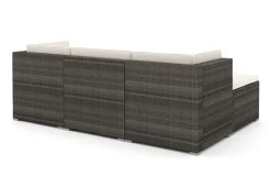 Rattanlounge MILOS grau/beige