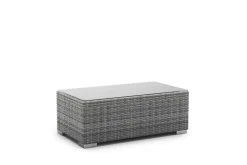 Rattanlounge mit Kissenbox BORA BORA grau/weiss