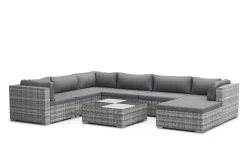 Rattanlounge NAXOS grau/anthrazit