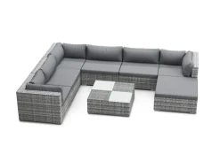 Rattanlounge NAXOS grau/anthrazit
