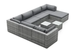Rattanlounge NAXOS grau/anthrazit