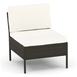 Rattanlounge RIVERA braun/beige