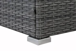 Rattanlounge SALERNO grau/beige
