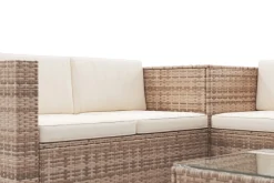 Rattanlounge SAN MARINO braun/beige
