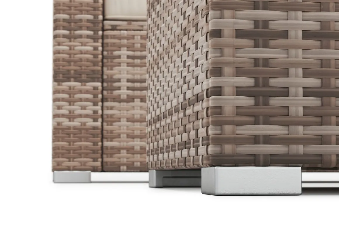 Rattanlounge SAN MARINO braun/beige