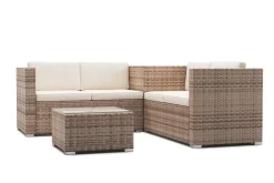 Rattanlounge SAN MARINO braun/beige