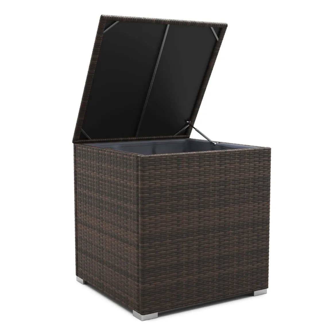 Rattanlounge SAN MARINO dunkelbraun/beige