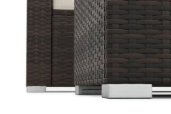 Rattanlounge SAN MARINO dunkelbraun/beige