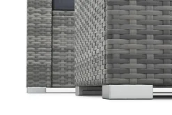 Rattanlounge SAN MARINO grau/anthrazit